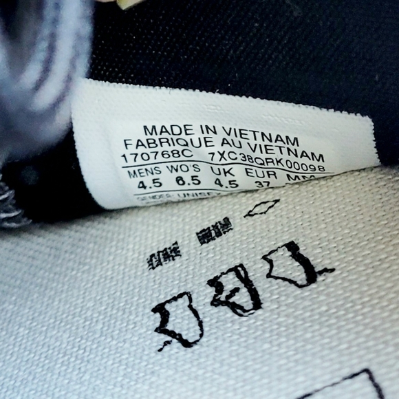 Converse Chuck 70 Tape Seam Ox Storm Wind Black Egret Men's 4.5 Women's 6.5 - Picture 6 of 6